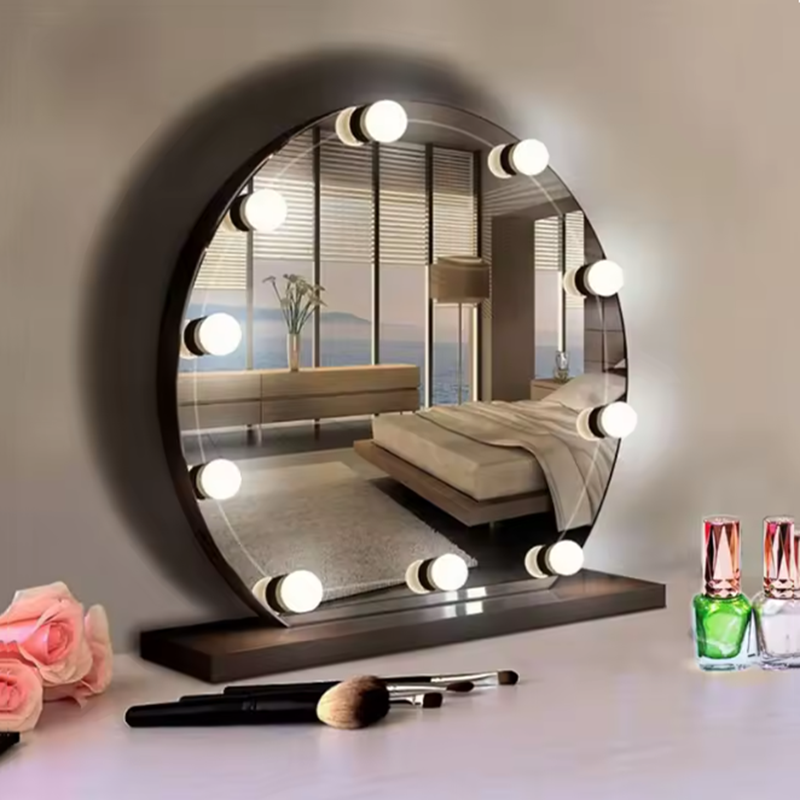 USB LED Hollywood Vanity Lamp  - đánh giá và giá Dressing Table Vanity With Lighted Mirror